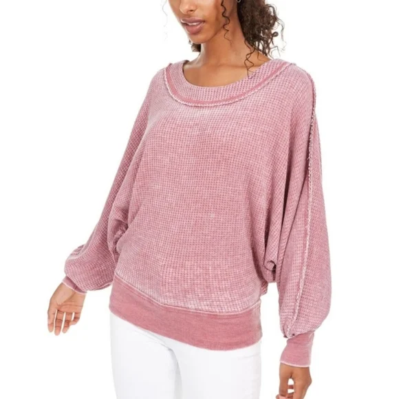 American Rag Pink Stretch Distressed Raw Edge Seams Size Small - Picture 1 of 15